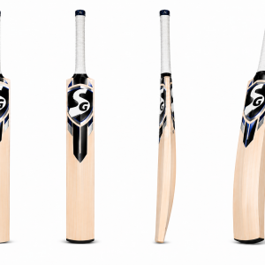 SG Sierra 150 English Willow Cricket Bat front and back profile with huge edges and curved blade