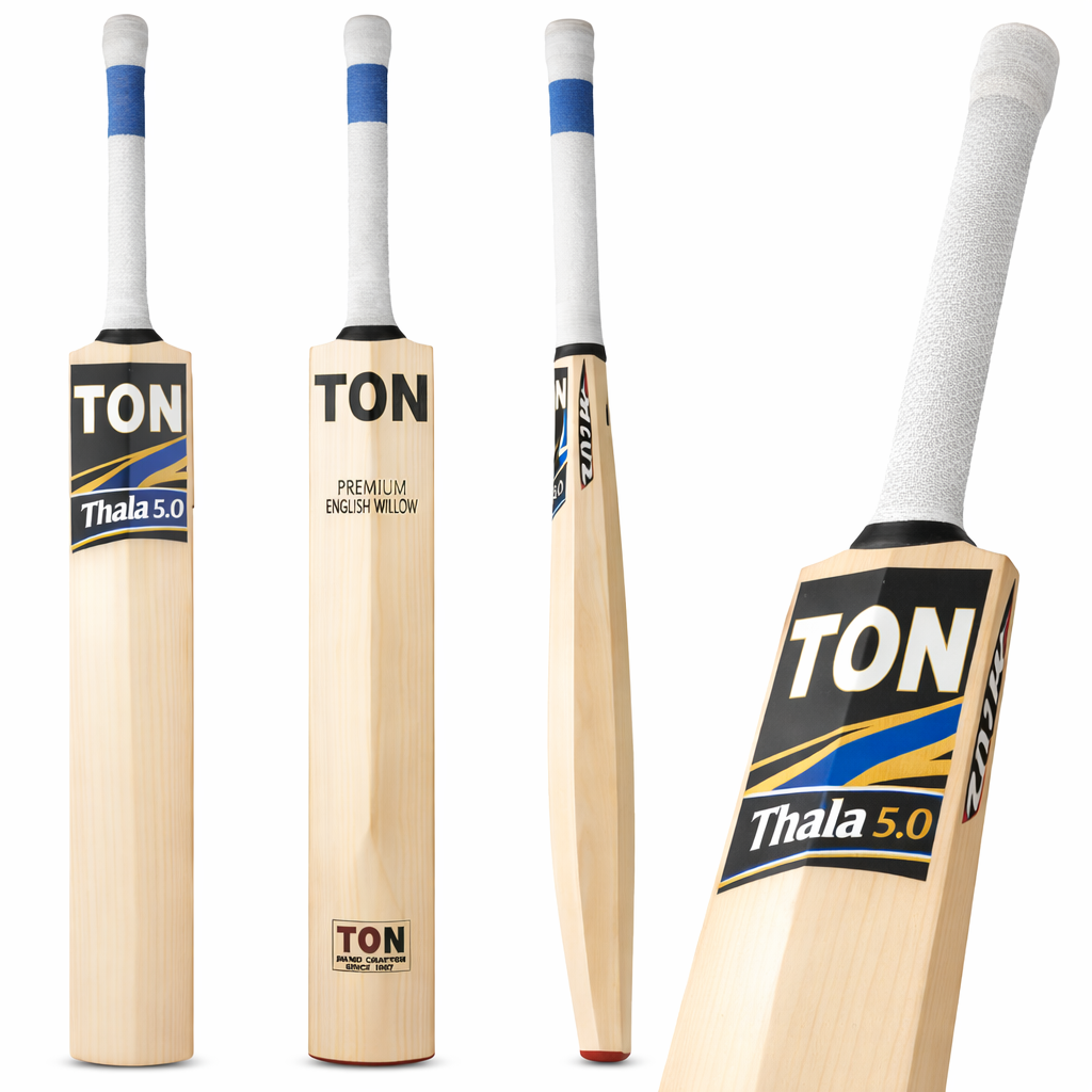 TON Thala 5.0 English Willow Cricket Bat on Cricket Ground
