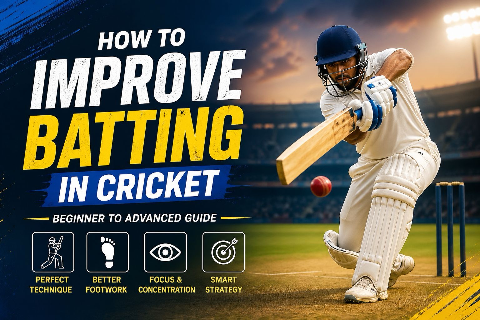 How to Improve Batting in Cricket (Beginner to Advanced Guide – 2026)