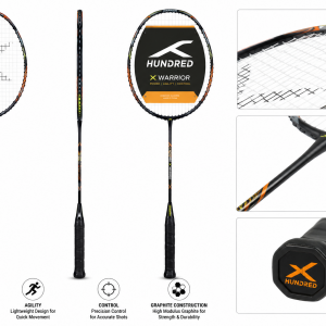 Hundred X Warrior Badminton Racquet