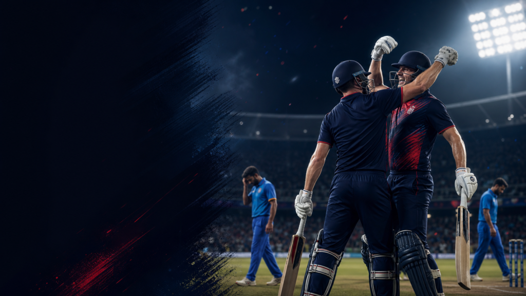 England vs India 5th T20I result cricket news graphic showing England celebration after series sweep