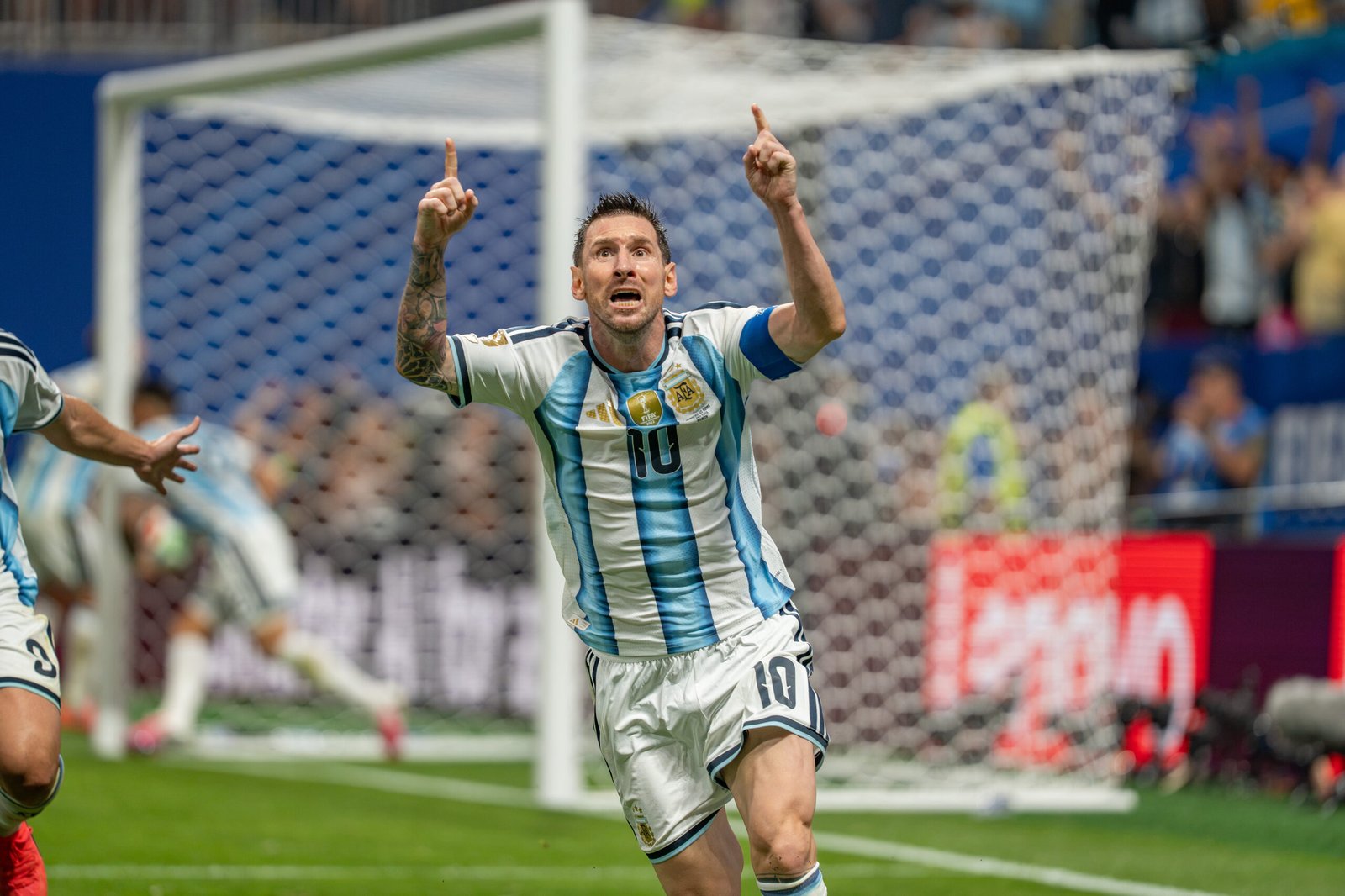 Lionel Messi playing for Argentina during the 2026 World Cup