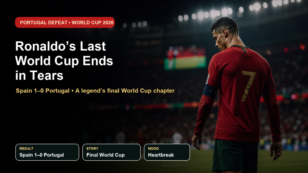 Ronaldo last World Cup ends in tears after Portugal defeat featured image